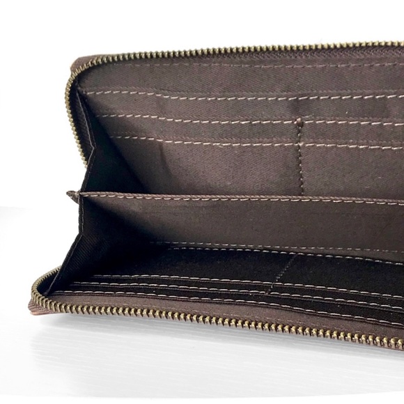 1 LEFT! Handmade Genuine Leather Handcrafted Rolled Embossed Leather Wallet - Picture 4 of 4